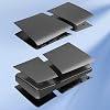 Placas para PS5 Pro Edición Digital, Cubiertas de Goma Mate Accesorios Compatibles con Consola PlayStation 5 Pro Carcasa Lateral de Repuesto en ABS (Negro) 5