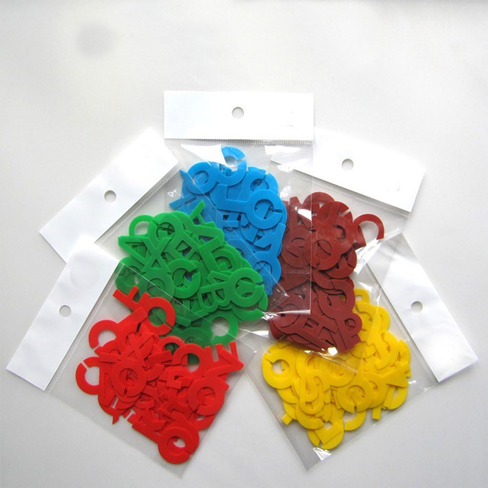 fuir Verre à vin Makers Coque en silicone lettres de l'alphabet Charms bleu