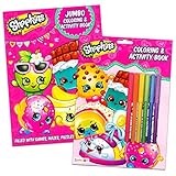 Shopkins Learning Jumbo Coloring & Activity Book 2 Pcs-(Style May Vary)