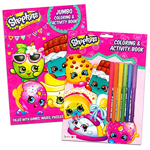 Shopkins Jumbo Coloring and Activity Book - 2 Pack