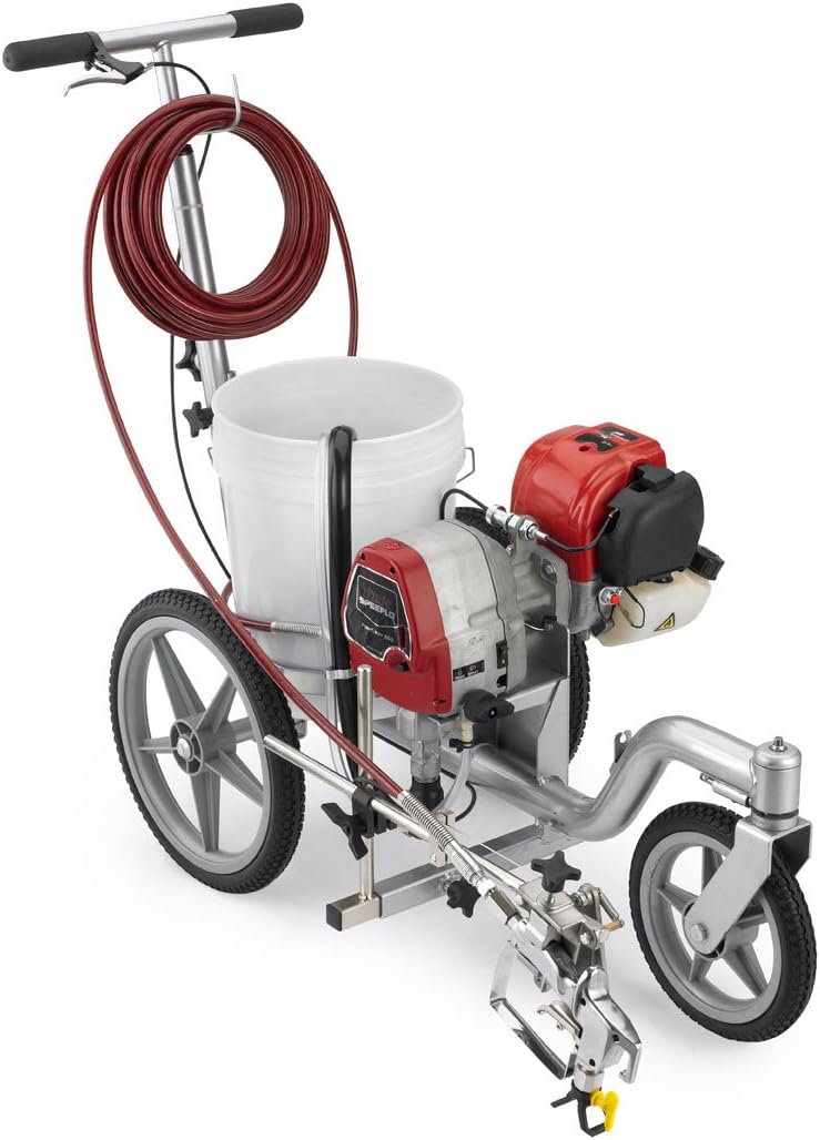 Asphalt Kingdom Titan Powrliner 850 Line Striper - Durable Quality High Spraying Pressures Machine - Easy to Use on Pavement Surfaces and Athletic Fields