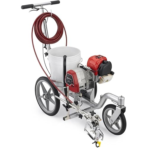 Asphalt Kingdom Titan Powrliner 850 Line Striper - Durable Quality High Spraying Pressures Machine - Easy to Use on Pavement Surfaces and Athletic Fields