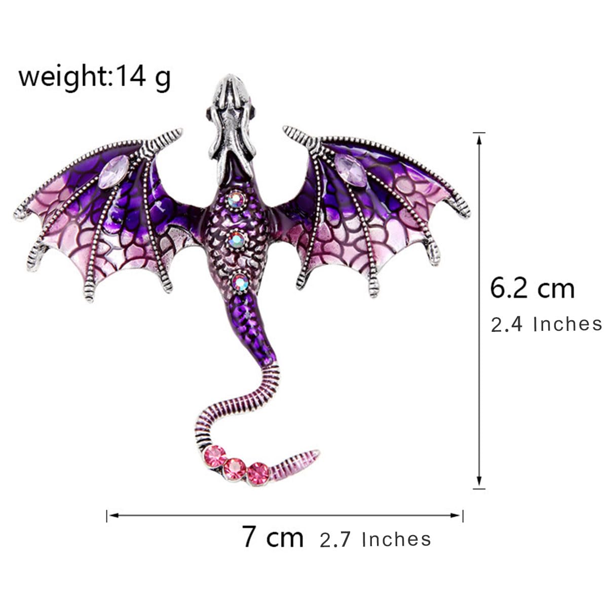 FAIRYGATE Brooches Enamel Brooch for Men Women Retro Rhinestone Lapel Pin Clothing Hat Decoration，B38 — view 2