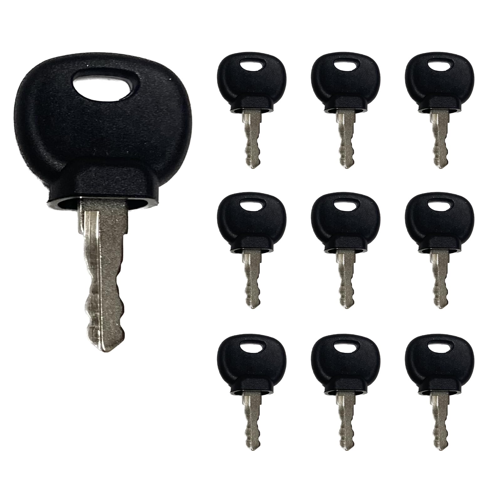 10 Pack Ignition Keys 14707 14607 14603 5755124 8035807 for Bobcat New Holland Industrial JCB Bomag Hamm Roller Compaction Dynapac Terex Vibromax