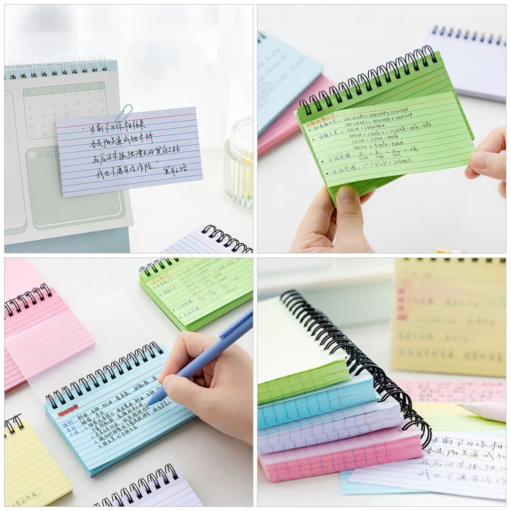 STOBOK 5pièces Cahier à Spirale Détachable Bloc-notes De Poche Pratique Pour Plans Quotidiens Et Notes