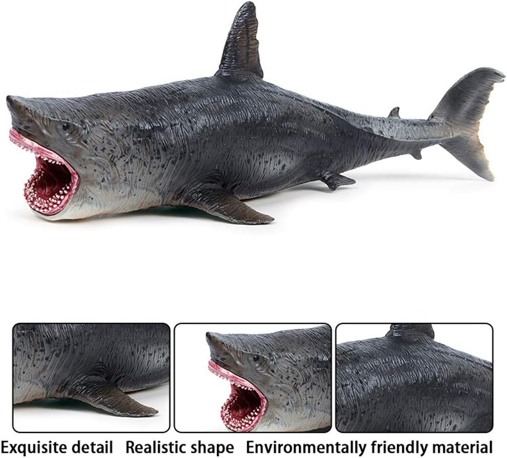 FLORMOON Toys Megalodon Whale Figure - Realistic Hand-Painted Huge Shark Figurine - Animals Action Educational Learning Figures Sea Creature Toy Decorative Collection Gift for Kids - Image 5