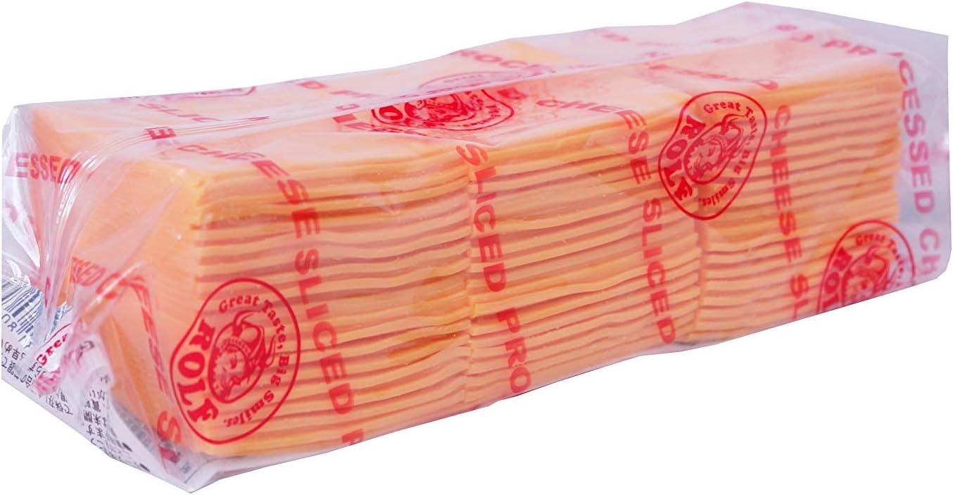ROLF Cheddar Cheese Slice, 4.9 oz (1,300 g) (108 Sheets) x 2 Packs (Refrigerated)