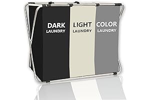 3-Section 180L Laundry Hamper: Collapsible & Durable Dirty Clothes Sorter for Laundry Room