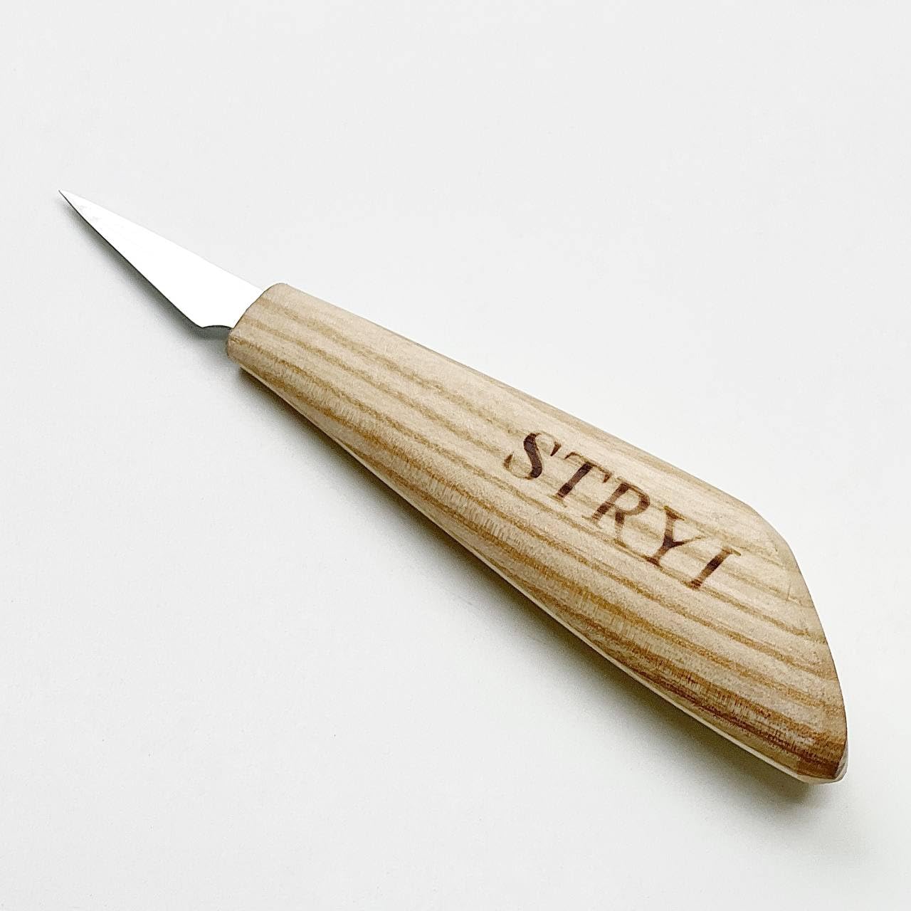 Coltello da intaglio in legno da 40 mm STRYI PROFI - Coltello per WHITTLING, SLOYD, al dettaglio, realizzato in acciaio al carbonio temprato