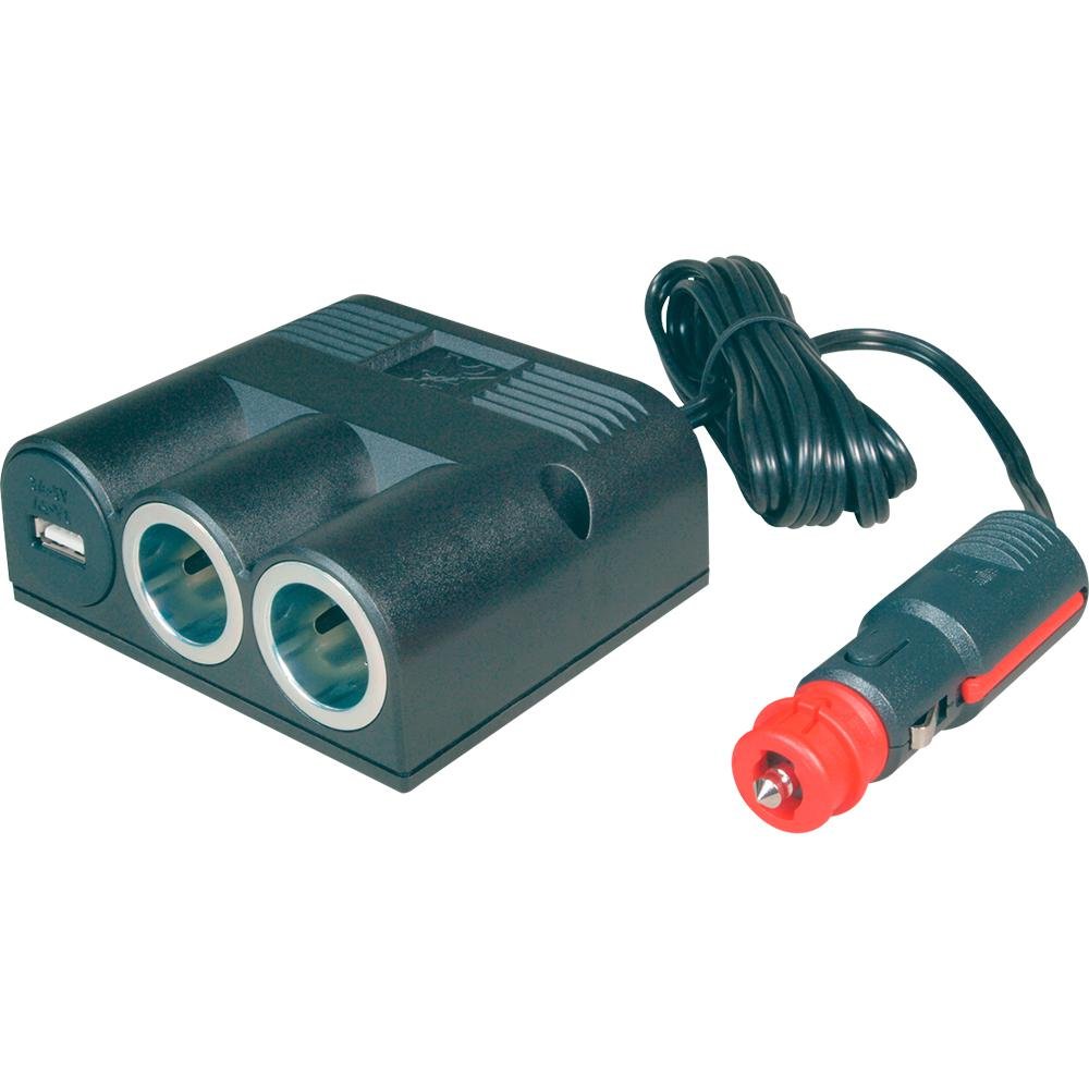 Pro Car tripla presa con porta USB e integrato Invertitore