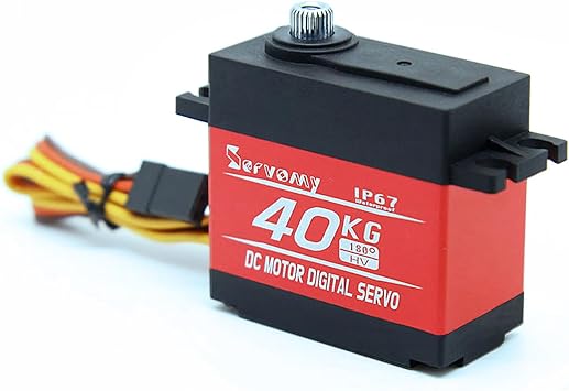 SERVOMY-SDS6301, 40Kgf.cm 8.4v High Torque Servo Motor. Standard Size Steering Digital Servo, Metal Gear, IP67 Waterproof, for Gliders, Climbing Cars, TRX4, SCX10 III, Large Footed and More