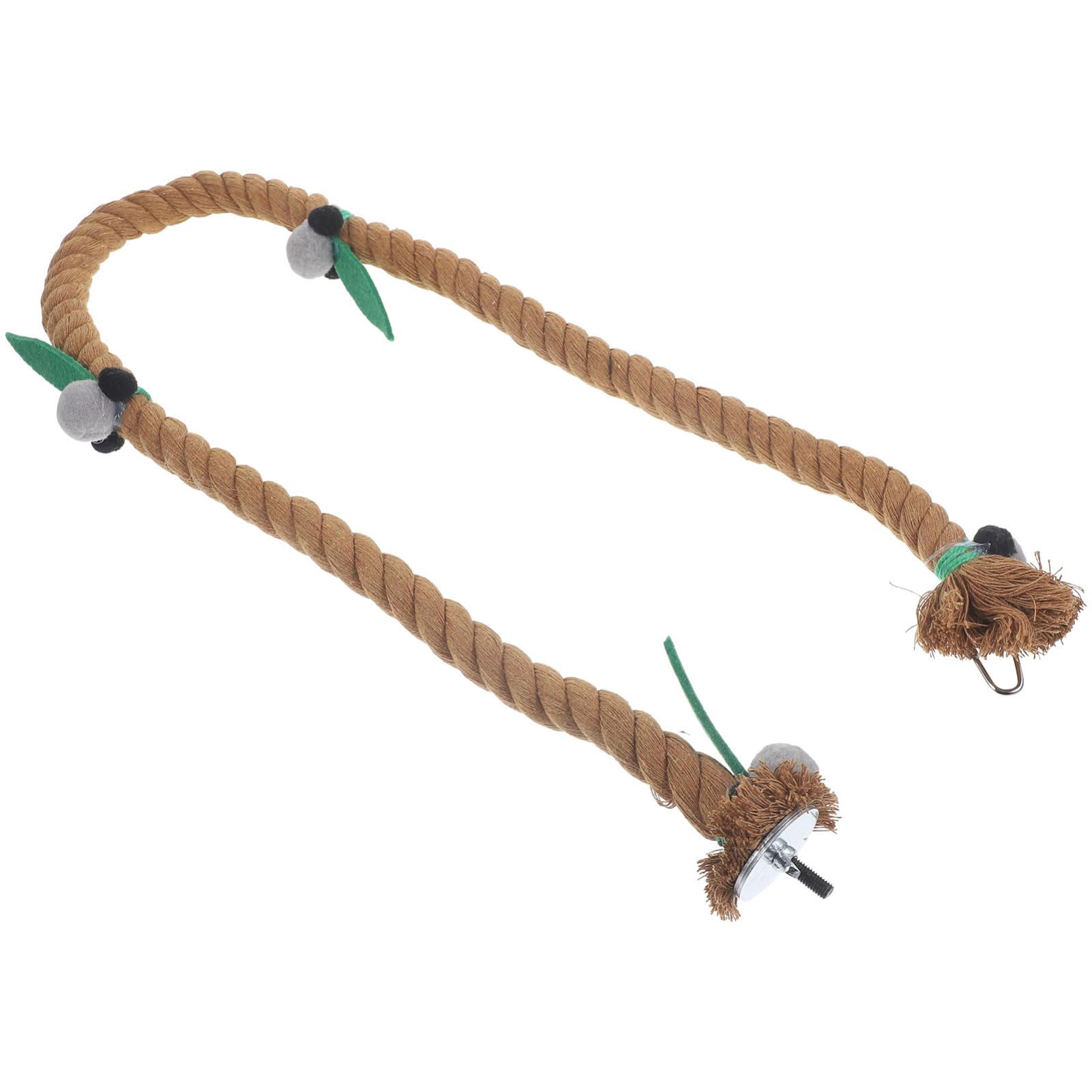 YARNOW 5 Uds Jaula para Pájaros Juguetes De Cuerda Percha para Pájaros Soporte para Jaula De Pájaros Cuerda para Columpio para Loros Juguete De Cuerda para Loros Juguete para Loros