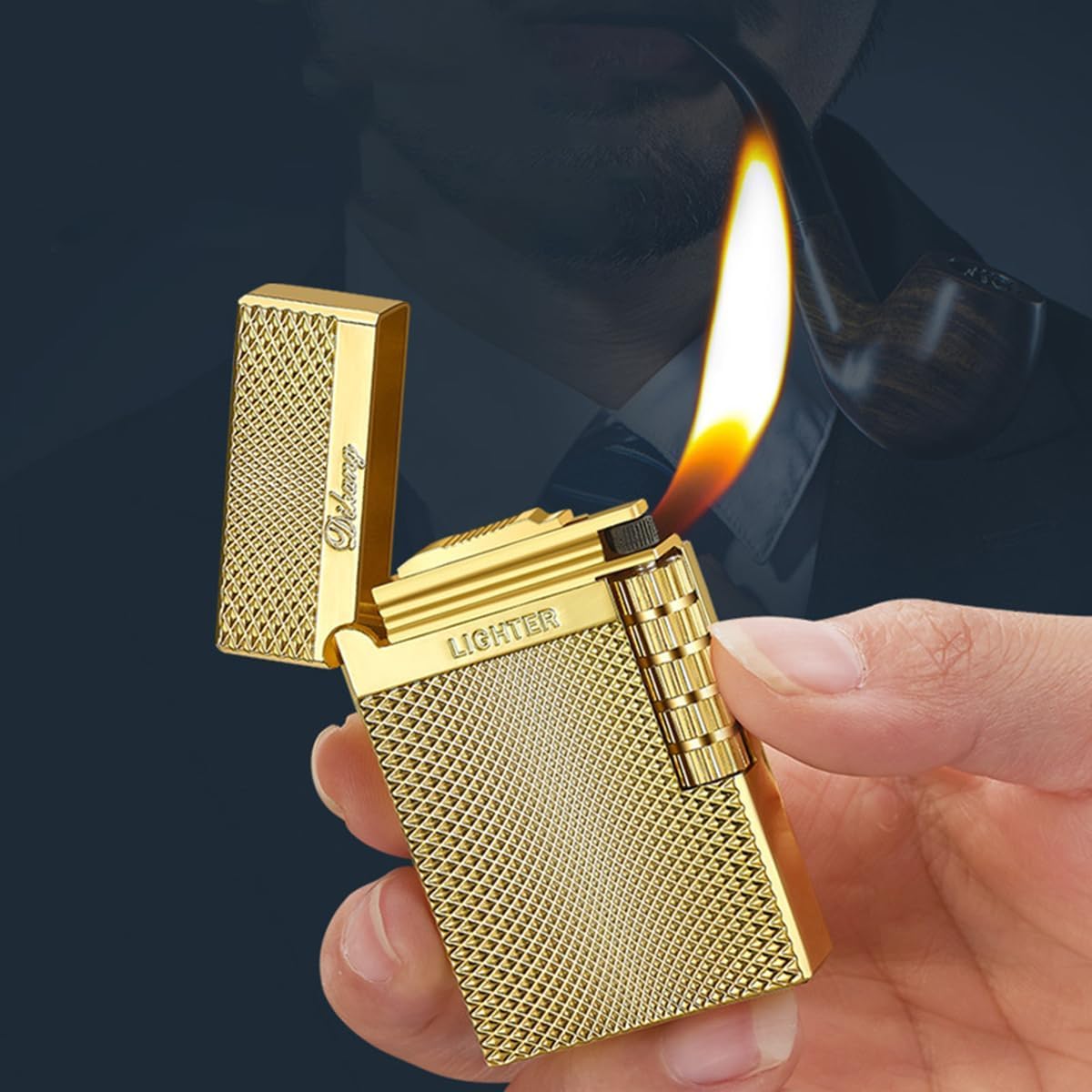 Refillable ButaneLighter Soft Flame Lighters，Ideal Christmas & Friendship Gifts Stocking Stuffers
