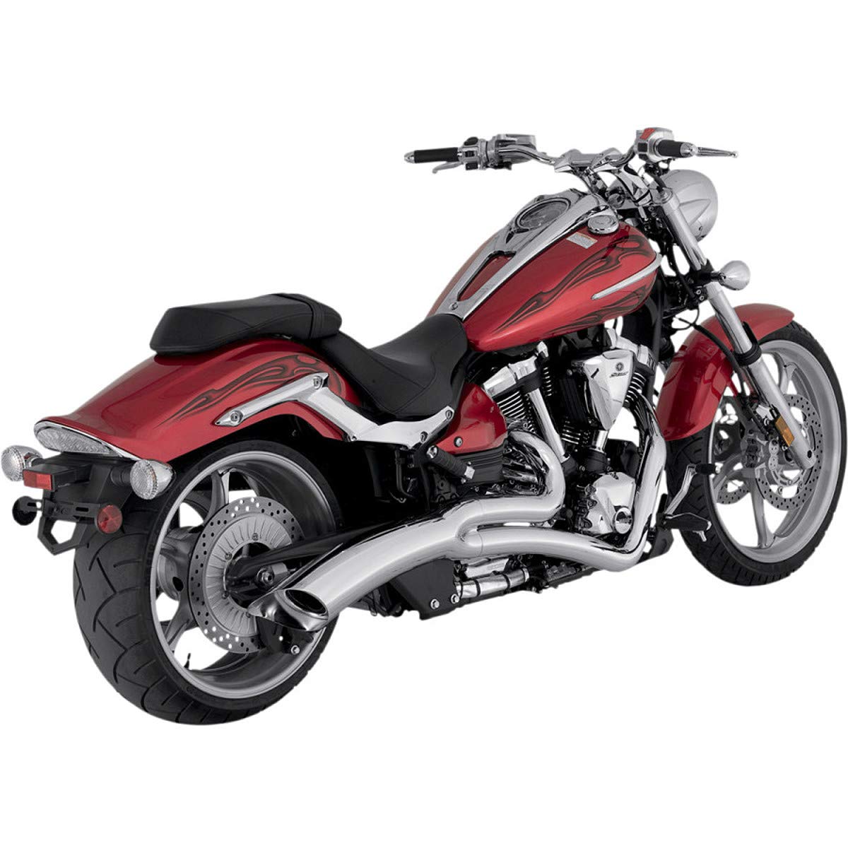 Vance & Hines Big Radius 2 into 1 Exhaust Chrome 28501
