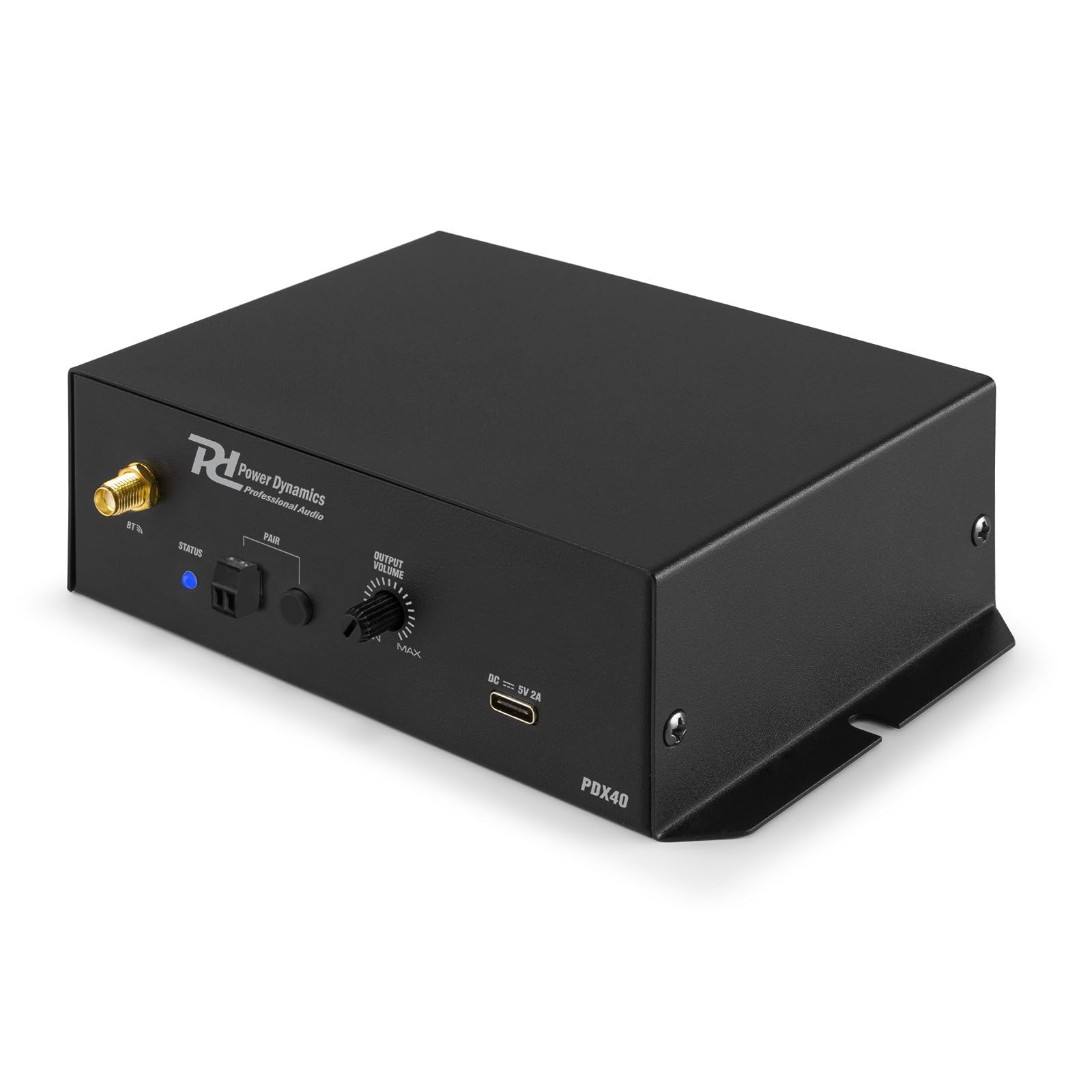 Power Dynamics PDX40 - Récepteur Bluetooth 5.0 Stéréo Pro Audio | Sorties XLR & Jack 6,3 mm | Streaming sans Fil Haute Qualité | DJ, Bars, Installations Fixes