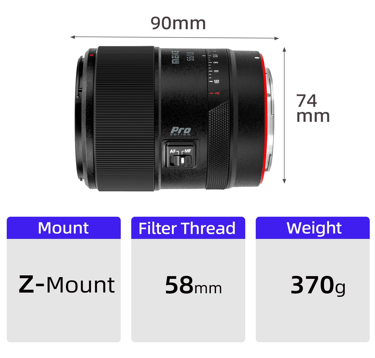 Meike 55mm F1.8 Pro Full Frame AF STM Lens High Resolution 8K Auto Focus Fixed Prime Portrait Lenses for Sony E Mount FE Mount Mirrorless Cameras A9 A9II A7II A7RII Meike 55mm F1.8 Pro Full Frame AF STM Lens High Resolution 8K Auto Focus Fixed Prime Portrait Lenses for Sony E Mount FE Mount Mirrorless Cameras A9 A9II A7II A7RII