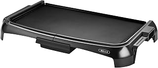 BELLA 10x16 Electric Griddle Nonstick Indoor Grill Smokeless with Crumb Tray Adjustable Temp Cool-Touch Handles Black