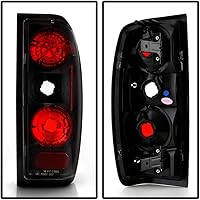 Vista 2 de ACANII - Para negro 1998 1999 2000 2001 2002 2003 2004 Nissan Frontier luces traseras lámparas luces traseras izquierda+derecha