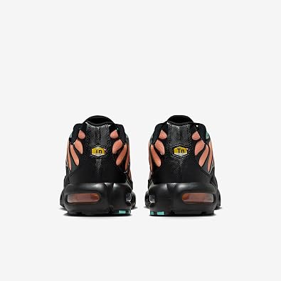 Nike Air Max Plus Men's Shoes (Black/Aurora Green/Orange Pulse/Black) Size 10.5