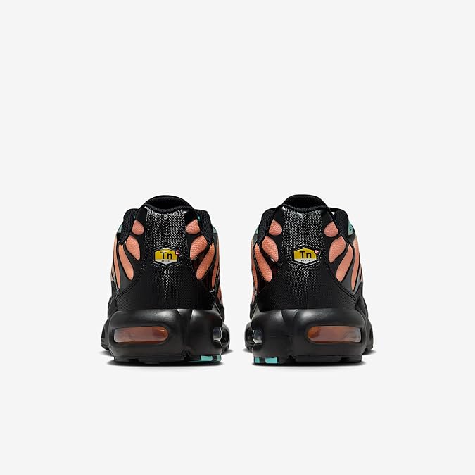 Nike Air Max Plus Men's Shoes (Black/Aurora Green/Orange Pulse/Black) Size 10.5
