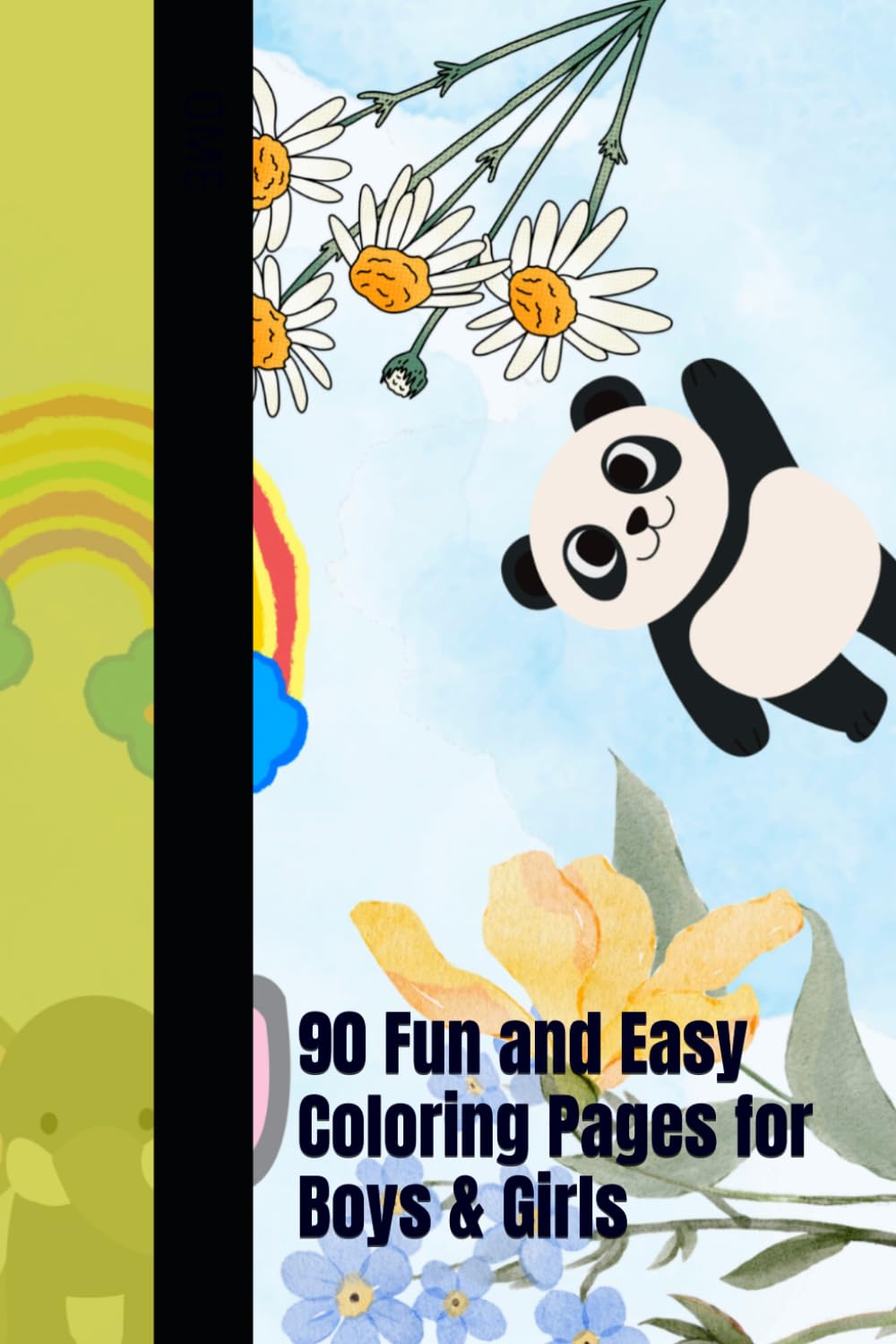 Coloring Book for Kids: 90 Fun and Easy Coloring Pages for Boys & Girls