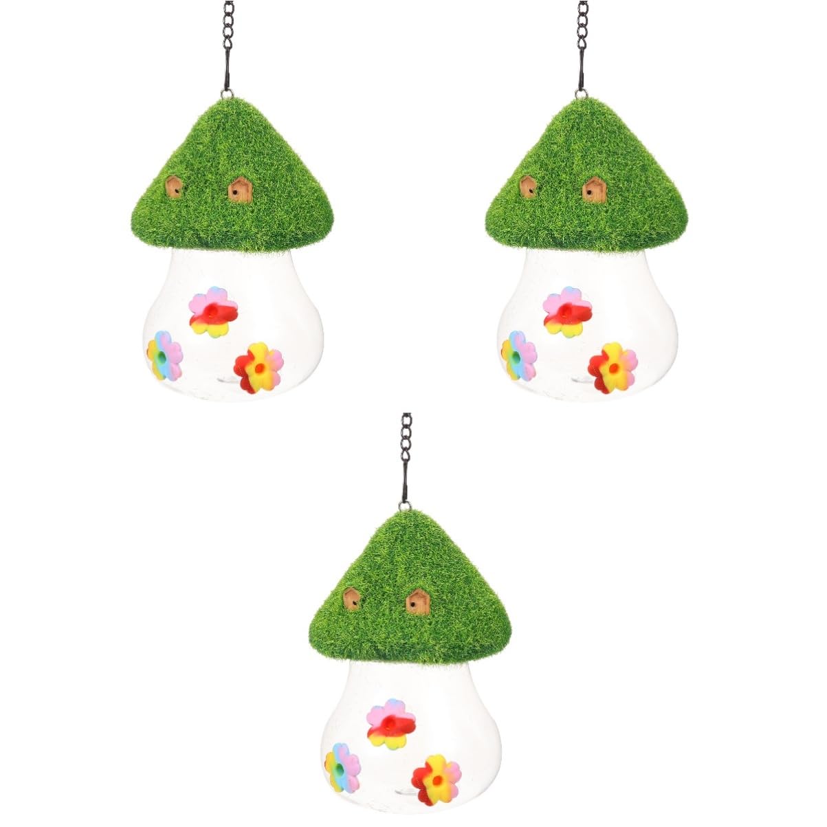 YARNOW 3 Piezas comedero de colibrí Bird Feeder bebederos de pajaros comederos Colgantes para pájaros Foso de Hormigas alimentador comederos para pájaros delicados para Exteriores páginas