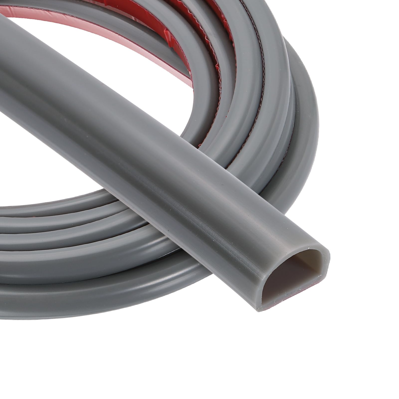 Profilé D en silicone contre les courants d'air joint de porte gris 5m
