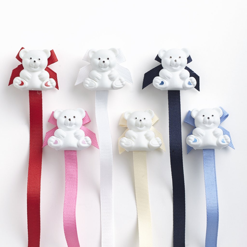 Baby Buddy Bear Pacifier Holder Clip Snaps to Paci, Teether, Toy, Clips onto Baby’s Shirt, Pacifier Clip For Babies 4 Months and Up/Toddler Boys & Girls, Pacifier Holder, Blue, 1 Pack