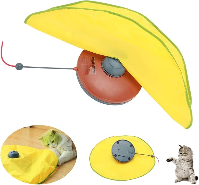 Youyijia Cat Meow Toy Interactive Electric Gym Toys Cat Play Plate Rotating Cat Dish For Indoor Cats Kitten