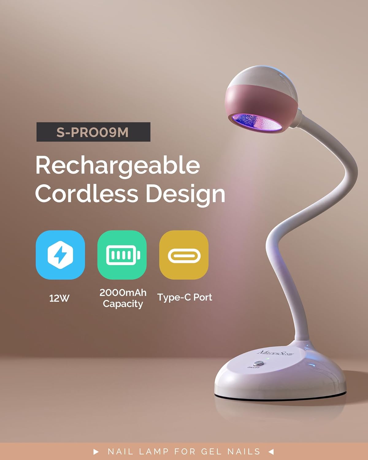 MelodySusie UV Nail Lamp Plus30F and MelodySusie 2 in 1 Professional Nail Desk Lamp and Flash Cure UV Nail Lamp