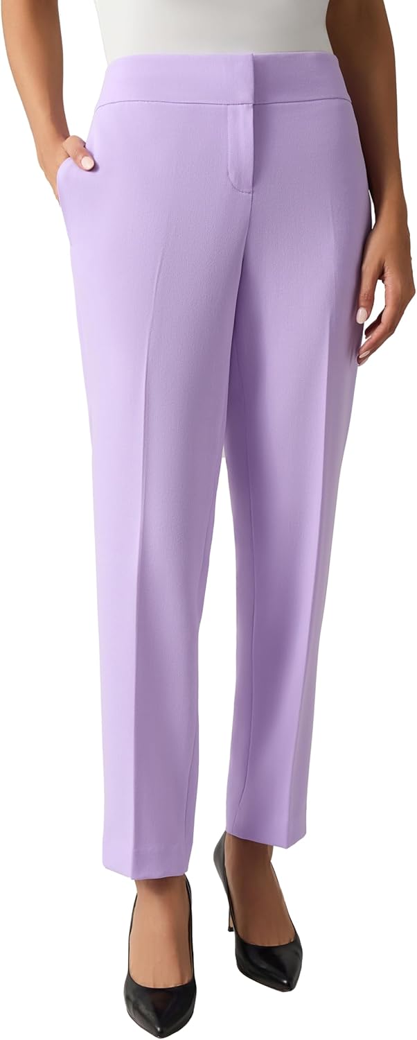 Kasper Women's Women's Flat Front Slim Pant