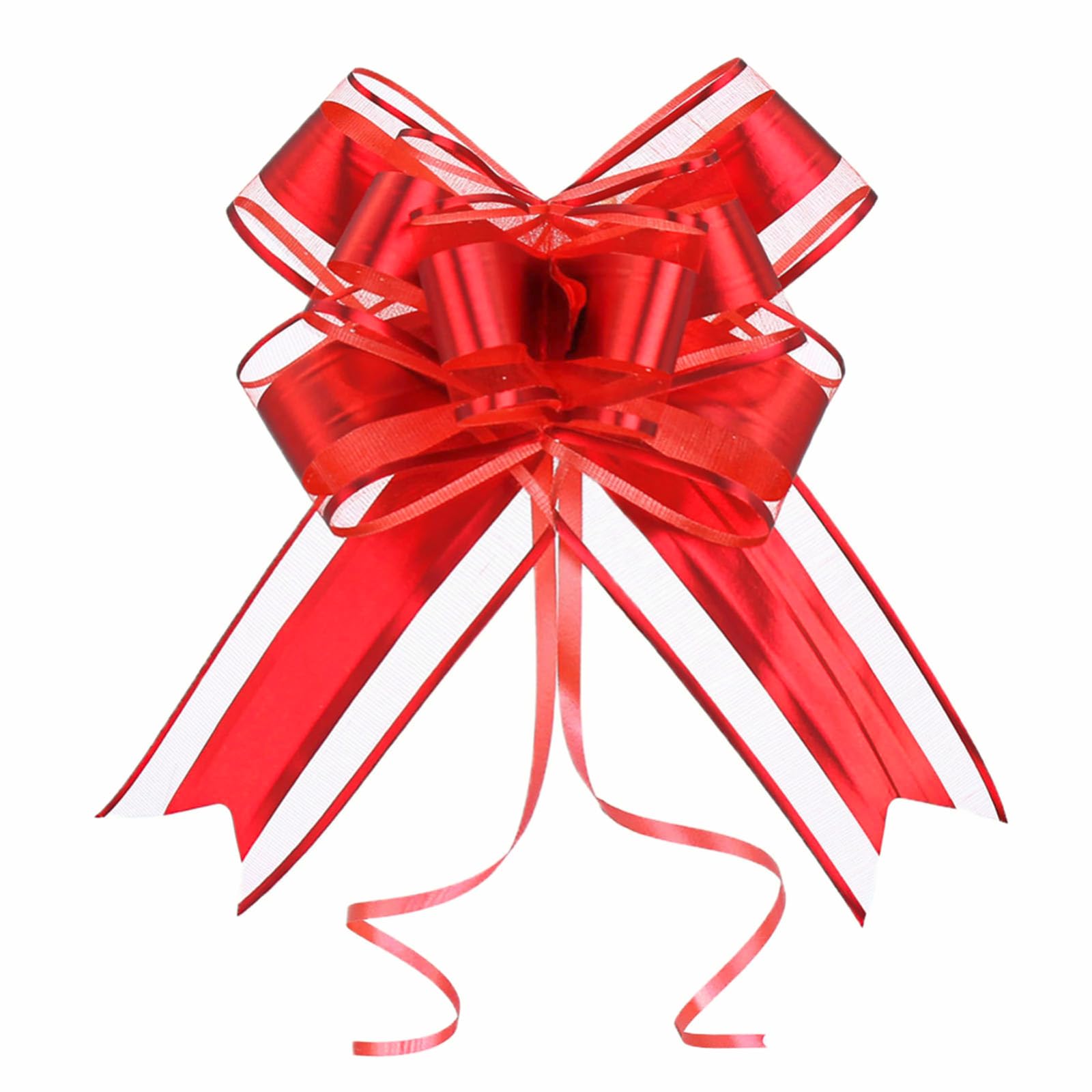 WEWILUCK Gift Bows for Presents, 15PCS Red Bows for Gift Wrapping, 6 Inch Gift Bows with Ribbon for Christmas, Hanukkah, Birthday, Any Occasion