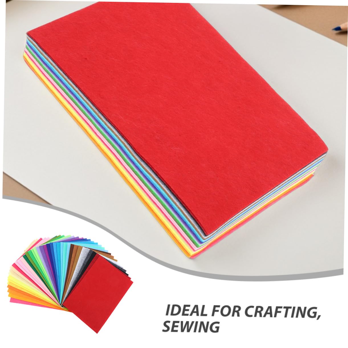 80 Stück Teiliges Bunte Filzplatten Vielseitiges Bastelfilzstoff Material für DIY Handwerk Nähen Patchwork Schulprojekte Kinderfreundlich Leuchtende Farben Inspirierendes Basteln