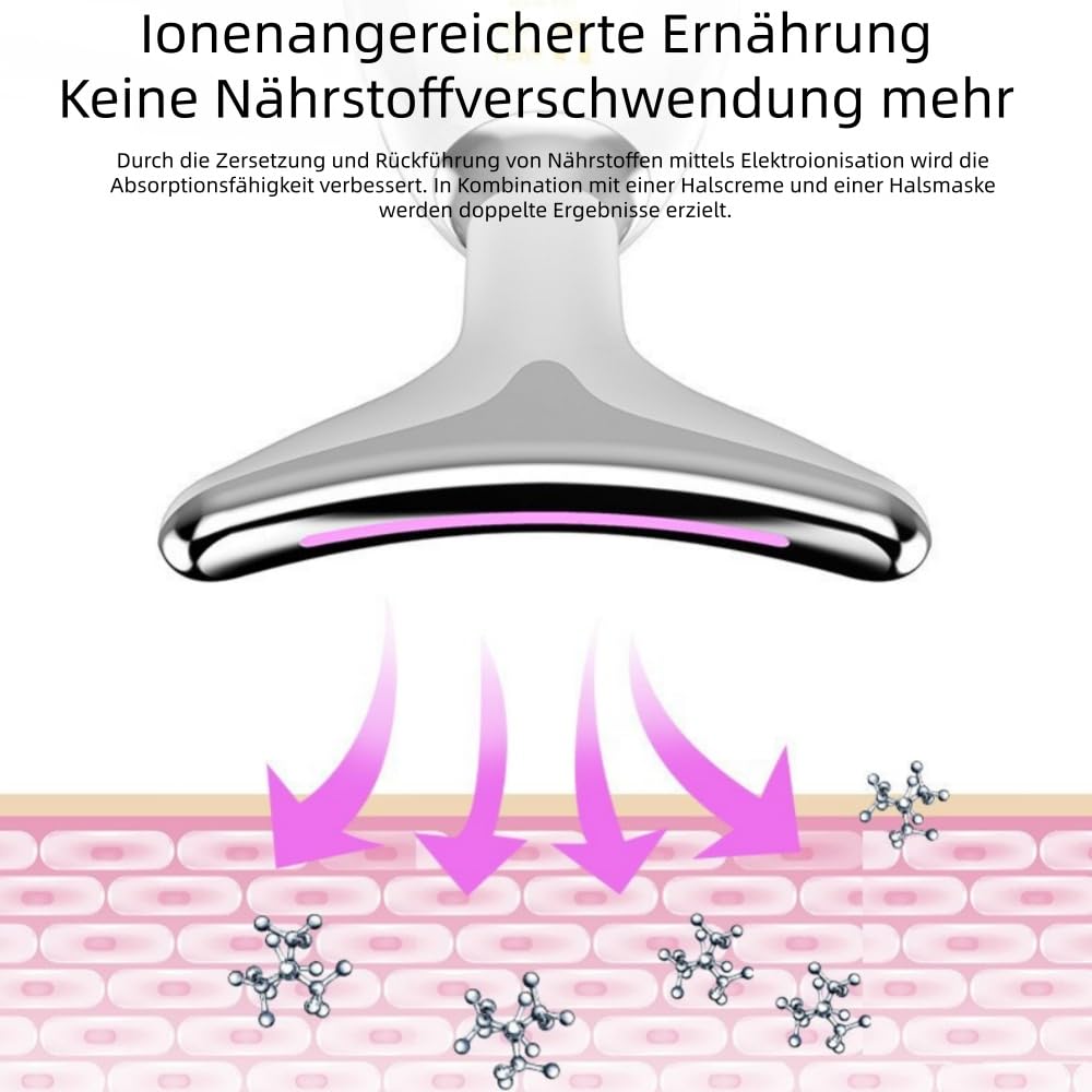 Vespera Clear & Lift Gesichtsmassagegerät - 7 Farben LED,3 Modi, Konstante Erwärmung, V - Shape & Doppelkinn Entfernung, für Damen & Herren