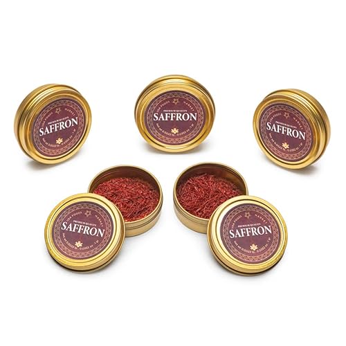 Usa Foods Market's Premium-Quality Saffron Threads | 100% Natural, Authentic, Pure | Saffron Spice & Seasoning | 1 Gram Tin Of Saffron Strands | Officially-Certified Non-Gmo, Vegan, Halal, & Kosher #TOP3
