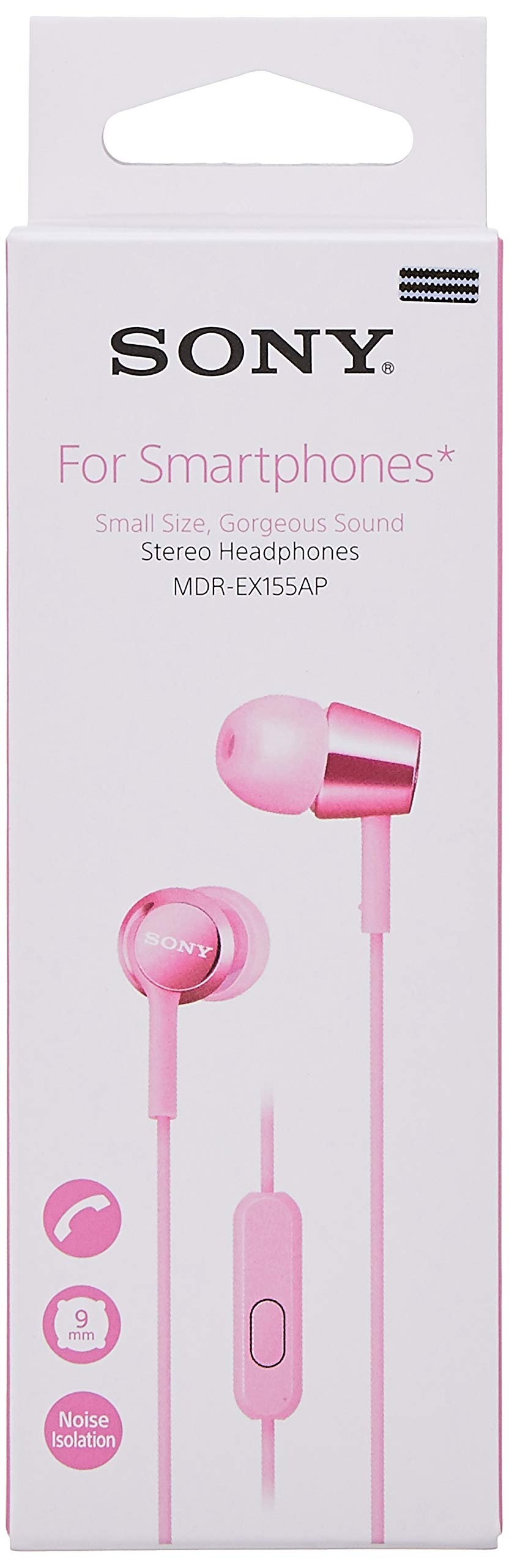 Sony EX155AP In-Ear Earbud Headphones 