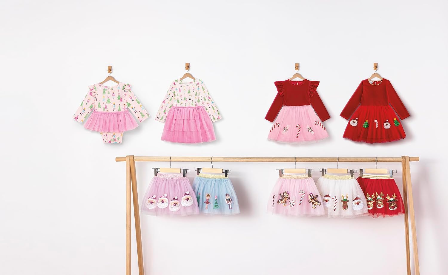 Mud Pie Girls' Mud Pie Kids Christmas Santa Tutu