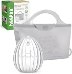 Haakaa Pompe à sein en silicone avec sac stérilisant, 2-in-1 Hands-Free Passive Lait Catcher pour allaiter maman, l'allaitement essentiel, 2-Pack 75ml Pompes & 1 Sac à stériliser, congelé