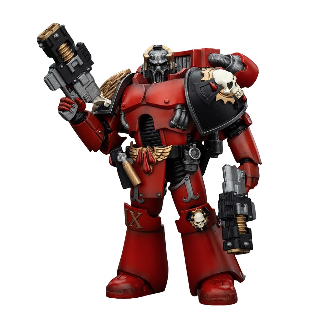JOYTOY Warhammer The Horus Heresy 30k 1/18 Action Figure Blood Angels Angel's Tears Squad Arch-Erelim with Volkite Serpentas Collection Model Birthday