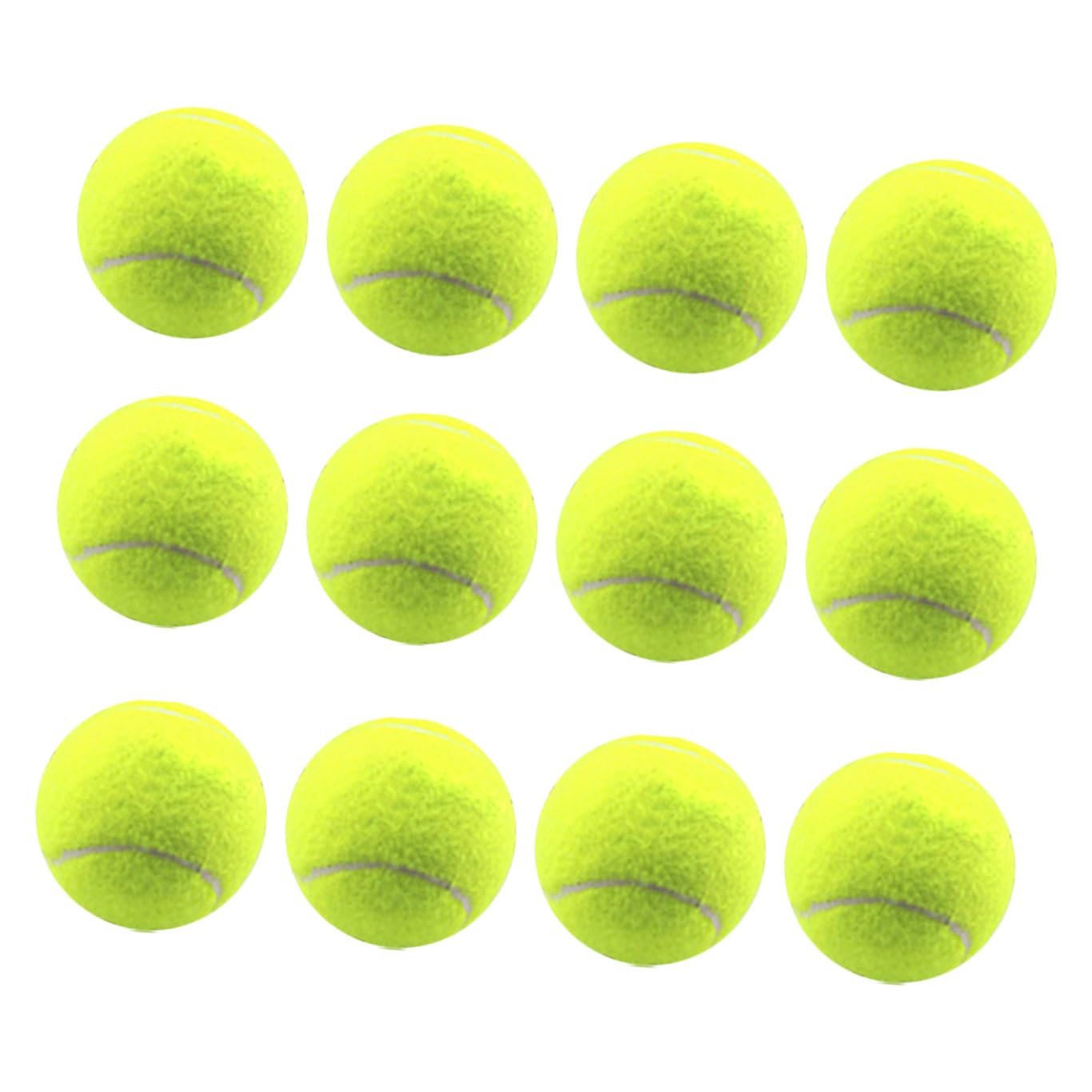 Trainings Tennisbälle, Gummi, Hellgrün für Außenplätze