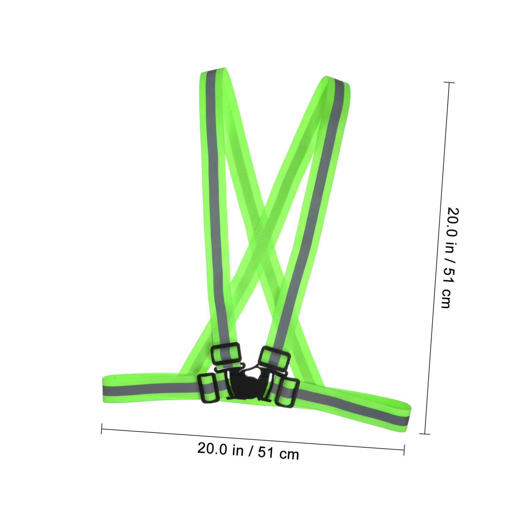 Toddmomy 2pcs High Visibility Reflective Vest for Nighttime Running Adjustable Safety Gear for Men Lightweight Construction Worker Reflective Vest for Cycling and Outdoor Activities