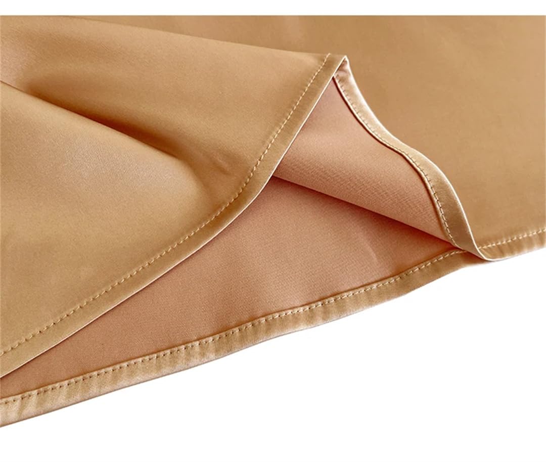 Débardeur d'été sans manches en satin de soie pour femme avec col en V