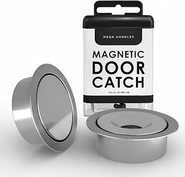 Mega Handles Concealed Magnetic Door Catch for Dummy Doors, Elegant Magnetic Closet Door Catch