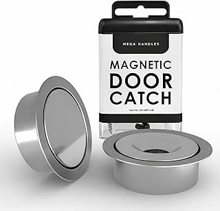 Mega Handles Concealed Magnetic Door Catch for Dummy Doors, Elegant Magnetic Closet Door Catch