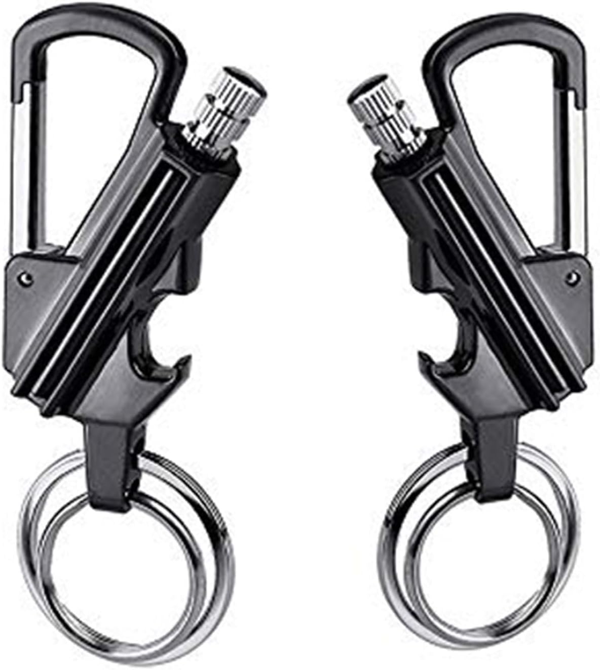 Permanent Match Lighter Waterproof Keychain Lighters Kerosene Refillable for Outdoor Hikers Campers(2pack a)