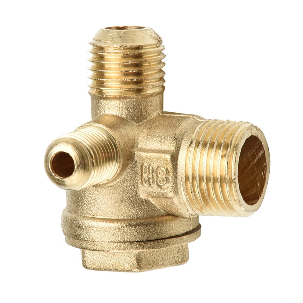 Valvola Di Ritegno In Ottone Per Compressore D'Aria – Filettatura BSP, Misure 10x14x16 Mm, Facile Da Installare E Resistente Alla Corrosione