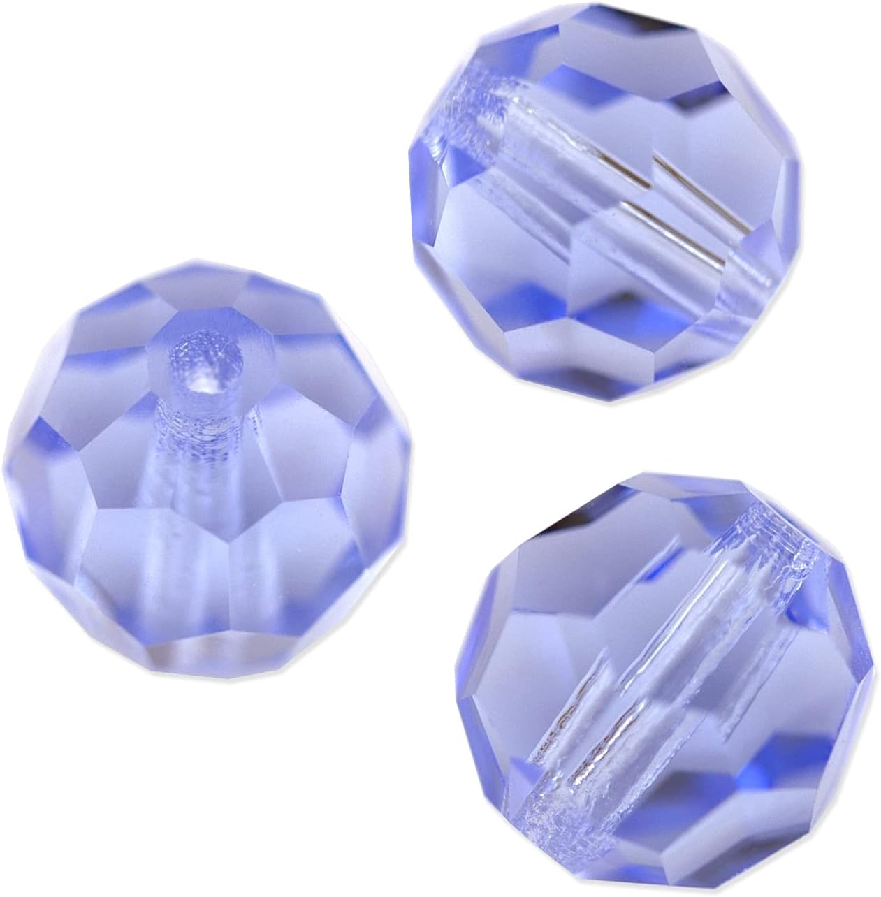 Preciosa Crystal Round Bead 4mm Light Sapphire (Package of 20)