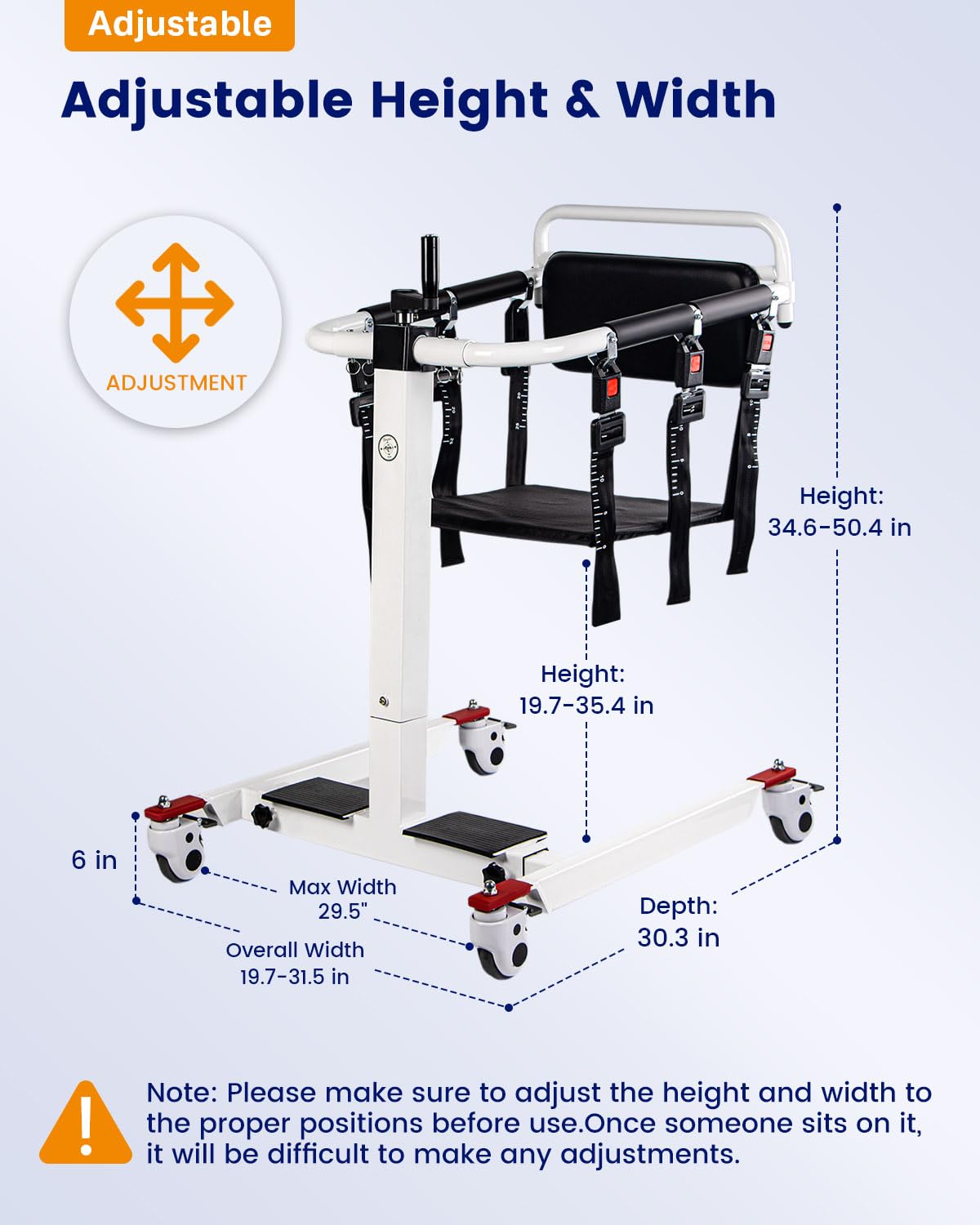 Condition photo showing New/Like New for patient lift transfer chair, transfer chairs for seniors, lift assit chair for elderly and disabled, transfer wheelchair to car device, sit to stand lift aid, lift for home use