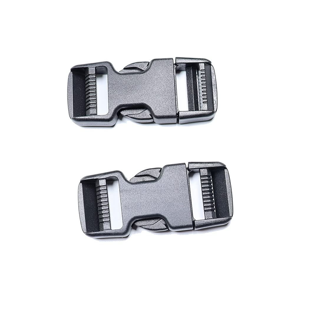 Baitoo Quick Side Release Buckles,1" Wide 2 Pack Military Grade Dual Adjustable No Sewing Clips Snaps Heavy Duty Plastic Replacement for Backpack Fanny Pack Nylon Webbing Plastic Buckle Replacement