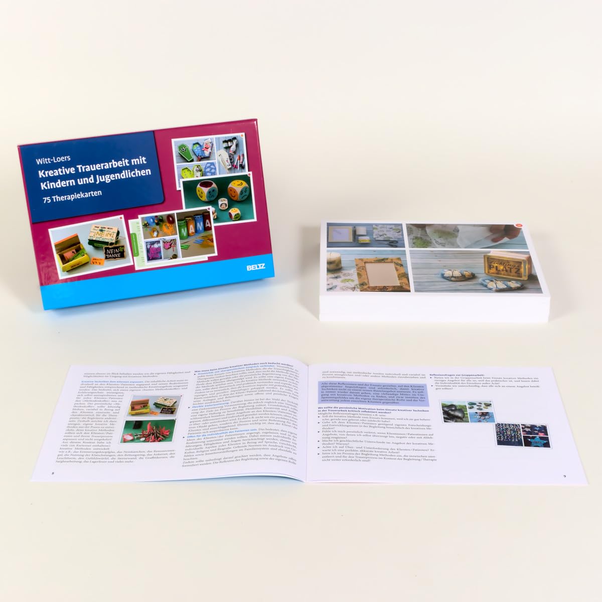 Kreative Trauerarbeit mit Kindern und Jugendlichen: 75 Therapiekarten. Mit 24-seitigem Booklet in hochwertiger Klappkassette, Kartenformat 16,5 x 24 cm (Beltz Therapiekarten)